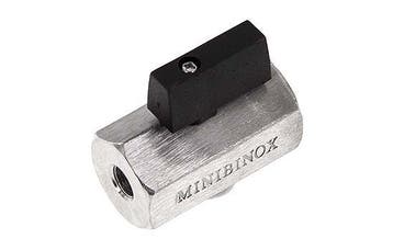 G 1/8 inch 2-Weg Rvs Mini-Kogelkraan 25 Bar, Verzenden