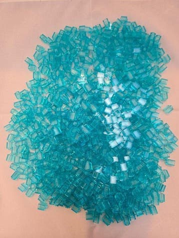Lego Onderdelen - New Brick 1 x 1 Trans-Light Blue 1000pcs, Nieuw
