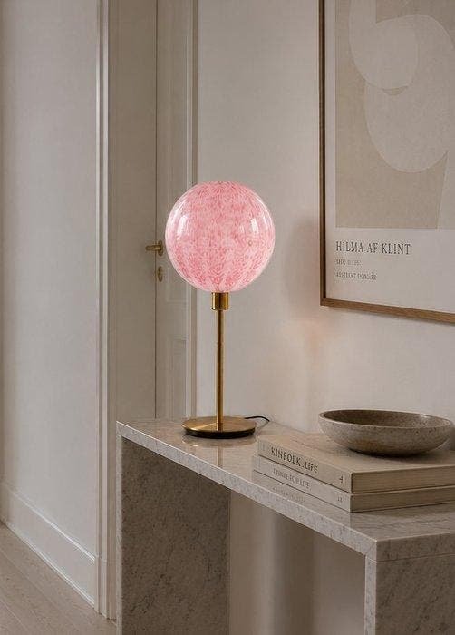 La Murrina - Tafellamp - Roze tulp - Muranoglas, Antiquités & Art, Antiquités | Éclairage