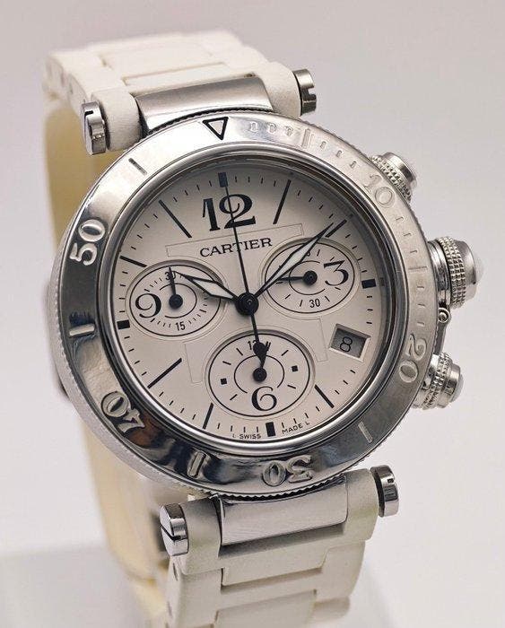 Cartier - Pasha Seatimer Lady Chronograph - W3140005 -, Bijoux, Sacs & Beauté, Montres | Hommes