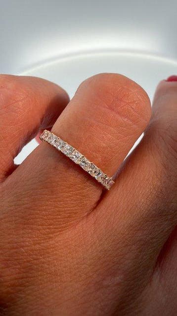 Zonder minimumprijs - Ring - 14 karaat Geel goud - 1.05ct., Handtassen en Accessoires, Nieuw