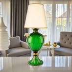 Lampe de table - Verre, Or - Lampe artistique Murano