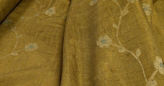 Spettacolare tendaggio Vintage anni 80 in misto seta di, Antiquités & Art, Tapis & Textile