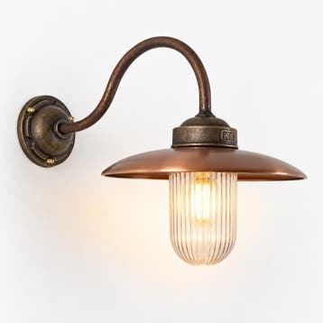 Stal- & Boerderijlampen Mayenne 1 Stallamp Brons/Koper, Tuin en Terras, Verzenden, Nieuw