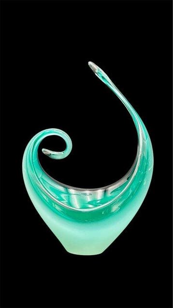 Murano - sculptuur, Vaso scultoreo - 20 cm - Glas