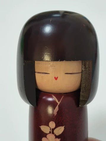 Beeld, Vintage Japanese Creative Kokeshi Doll - 14.5 cm -