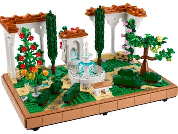 LEGO Icons 10359 - Tuin met fontein - 1302 steentjes, Verzenden