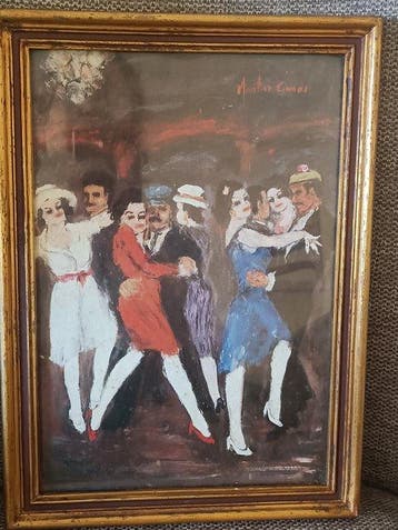 Martins Gomes (1914-2008) - Salão de Dança, Antiquités & Art