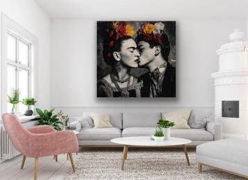 Eric Brumette - KISS ME LIKE FRIDA KALHO AGAIN - Toile L