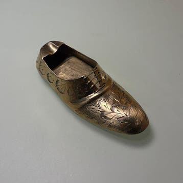 Asbak - Messing - Vintage schoenvormig