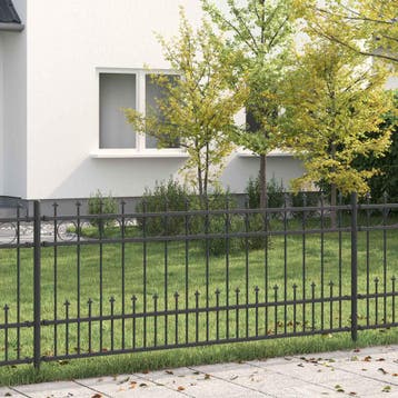 vidaXL Spike Ring Omheining HORST 200 x 130 cm Gepoedercoat, Tuin en Terras, Verzenden, Nieuw