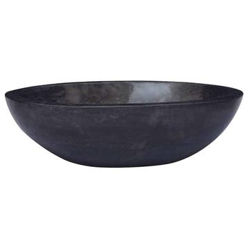 vidaXL Gootsteen 53x40x15 cm marmer zwart, Verzenden, Nieuw
