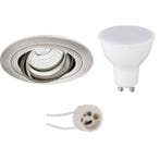 LED Spot Set 6W - Kantelbare, Dimbare Ronde Inbouwspot Mat N, Verzenden, Nieuw