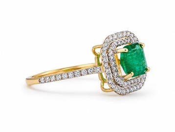 Zonder minimumprijs - Ring - 14 karaat Geel goud - 1.66ct., Nieuw