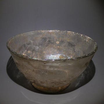 Oud-Romeins Glas Kom. Ø 15 cm. 1e - 2e eeuw na Christus