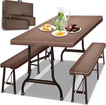 Picknicktafel - Campingtafel - Biertafel - Opvouwbaar - 180, Verzenden, Nieuw