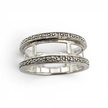 Sans prix de réserve - Bague Argent - Diamant (Certifié)