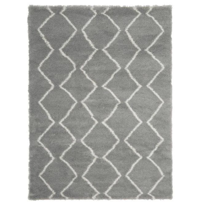 Vloerkleed hoogpolig - grijs - 200x300 cm - berber stijl -, Maison & Meubles, Ameublement | Tapis & Moquettes, Envoi