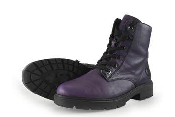 Rieker Veterboots in maat 40 Paars, Kleding | Dames, Schoenen, Overige kleuren, Verzenden, Overige typen, Gedragen