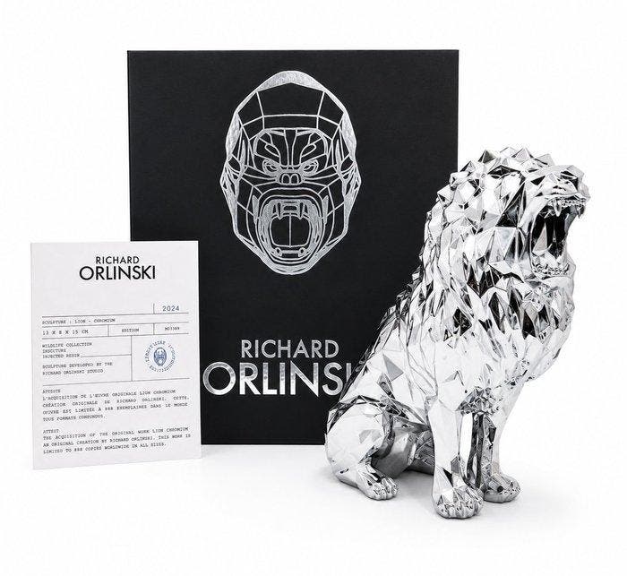 Richard Orlinski (1966) - Roaring Lion, Antiquités & Art, Antiquités | Autres Antiquités