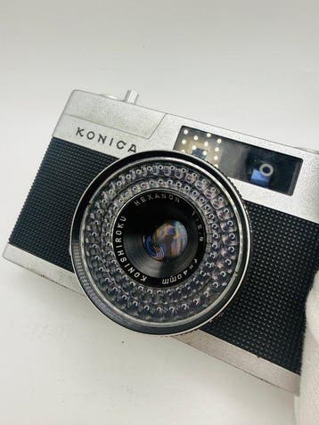 Konica EE matic Deluxe + Konishiroku Hexanon 2,8/40mm |, Nieuw