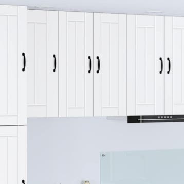 vidaXL Wandkast LUCCA 2 st Wit Bewerkt hout, Verzenden