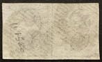 België 1849 - Leopold 1 : Epaulet 1 - 10 centimes Bruin in