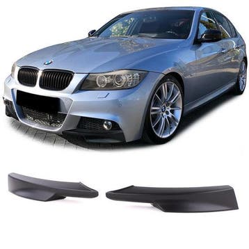 Splitters M-Pakket Glans Zwart BMW 3 Serie E90 E91 LCI B0512