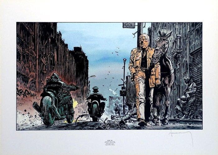 Hermann - 1 Offset Print - Jeremiah - Dans la ville, Livres, BD