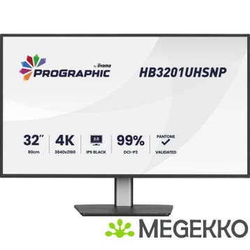 Iiyama ProGraphic HB3201UHSNP-B1 32  4K Ultra HD IPS-Black, Verzenden, Nieuw
