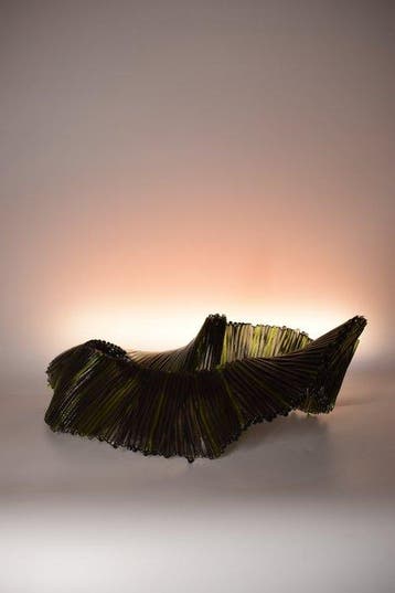 Eros Raffael - Sculpture, Anemone 26A05 - 22 cm - verre de