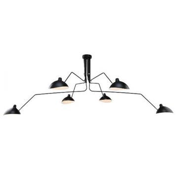 Hanglamp Contemporary 6-arm zwart, Verzenden, Nieuw