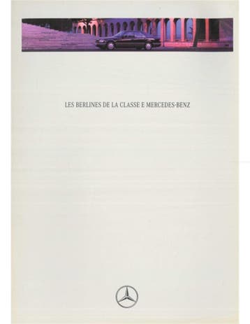 1994 MERCEDES BENZ E KLASSE SEDAN BROCHURE FRANS