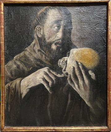 École espagnole (XIX) - San Francesco, Antiquités & Art