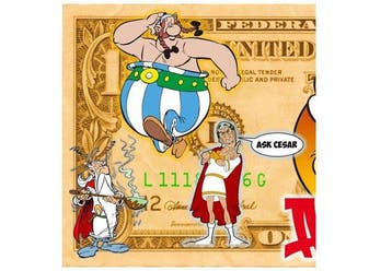 Anthony Dubois - Asterix Dollar Bill - Excusief op Catawiki, Antiquités & Art