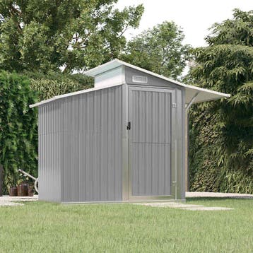 vidaXL Tuinschuur 270x130x208,5 cm gegalvaniseerd staal, Tuin en Terras, Verzenden, Nieuw