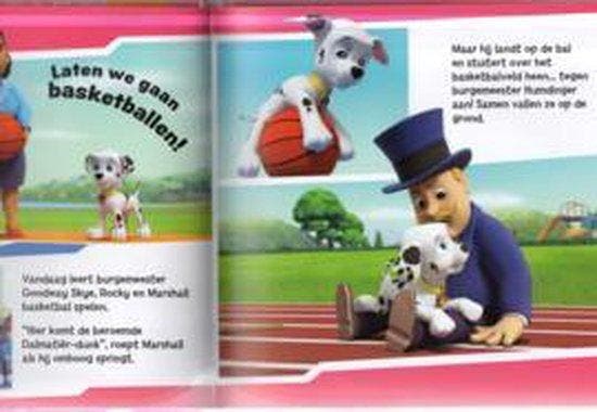 De pups redden een basketbalwedstrijd Paw Patrol, Boeken, Overige Boeken, Gelezen, Verzenden