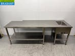 Table de travail en acier inoxydable avec Bain Marie intégré, Verzenden