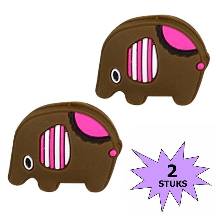 Fako Bijoux - Tennisdemper - Olifant - Bruin - 2 Stuks, Sport en Fitness, Tennis, Verzenden