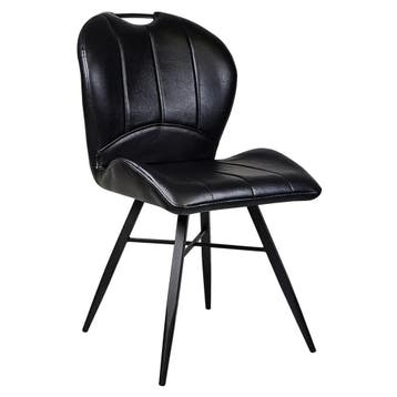 Stoelen | ELITE | Kunstleer/Metaal | Black | Zwarte Poten |, Verzenden, Nieuw in verpakking