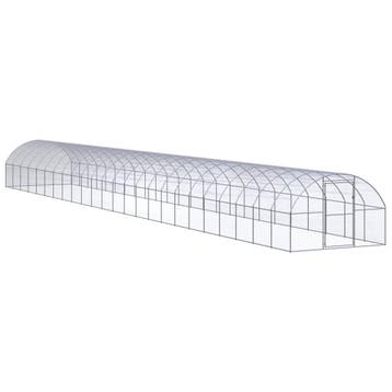 vidaXL Kippenren 3x24x2 m gegalvaniseerd staal, Verzenden, Nieuw