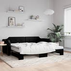 vidaXL Slaapbank met onderschuifbed en matrassen 80x200 cm, Verzenden, Nieuw