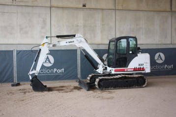 Veiling: Rupsgraafmachine Bobcat 337G Diesel 37.5kW 2005, Ophalen