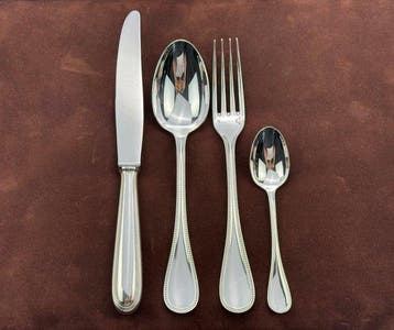 Christofle - Tafelservies voor 12 (50) - Parels - Verzilverd
