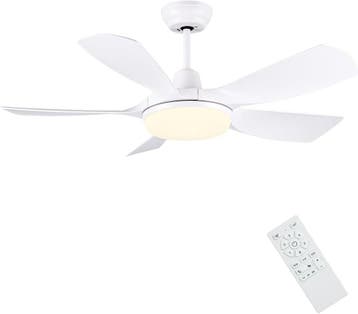 Luxe LED ventilator 106cm | Retour deal | Nu extreem goed..., Verzenden, Ventilator met afstandsbediening, Zo goed als nieuw, Plafondventilator