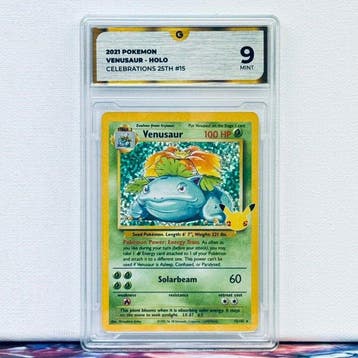 Pokémon Graded card - VENUSAUR HOLO 15 - Pokémon - GG 9
