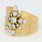 Bague - 18 carats Or jaune Diamant (Naturelle) - Diamant, Nieuw