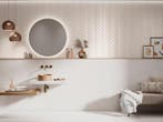 Wandtegel Cifre Ceramica Brillant Ivory Beige Mat 5x25, Nieuw, 20 tot 40 cm, 10 m² of meer, Wandtegels