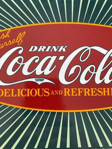 Coca-Cola - Emaille plaat - Emaille