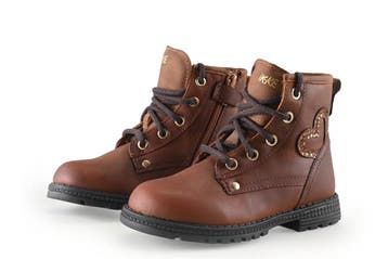 IK-KE Veterboots Meisjes in maat 26 Cognac, Kinderen en Baby's, Kinderkleding | Schoenen en Sokken, Verzenden, Jongen of Meisje